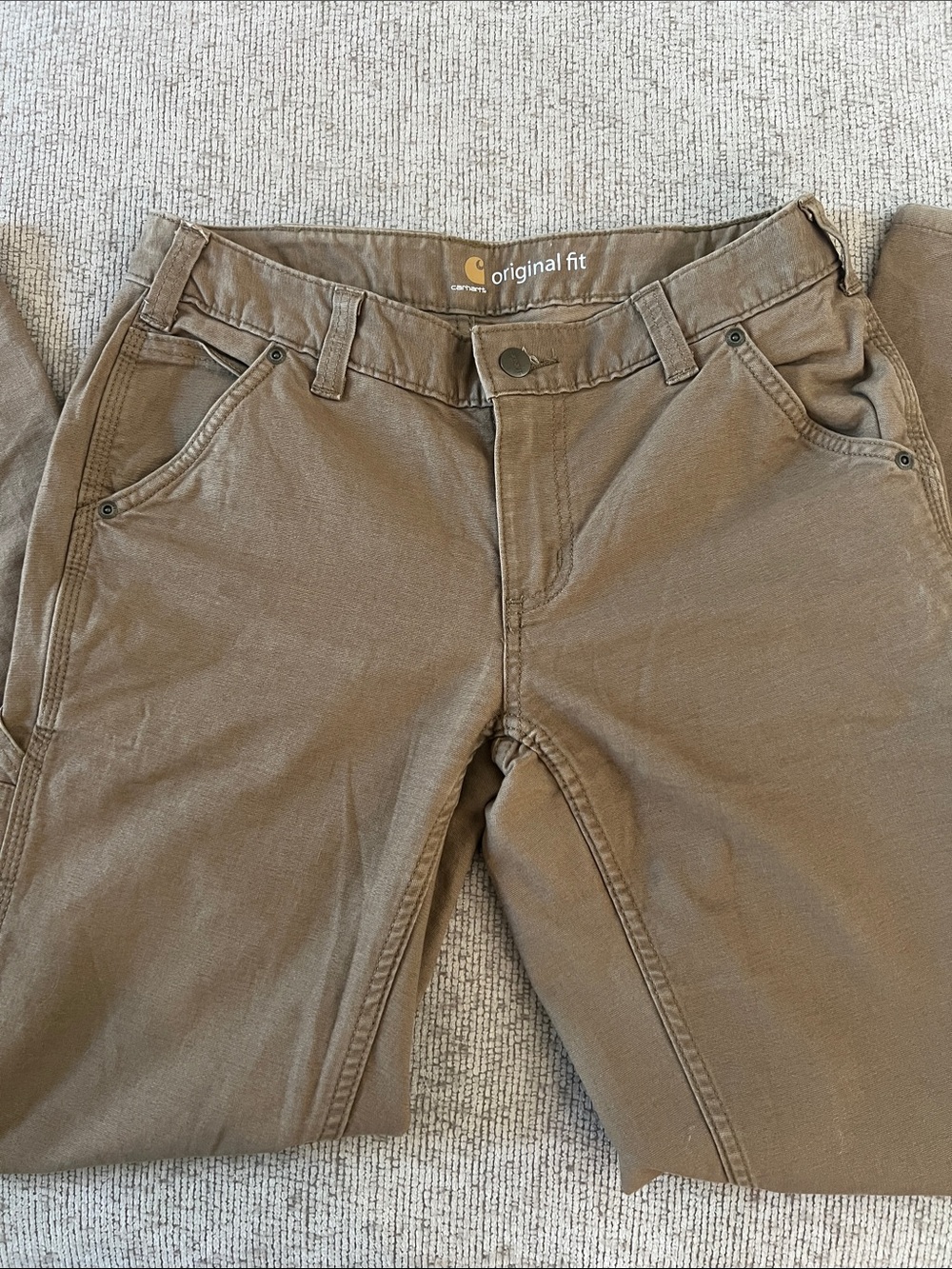 Carhartt Tan Canvas Cargo Pants - Picture 3 of 13